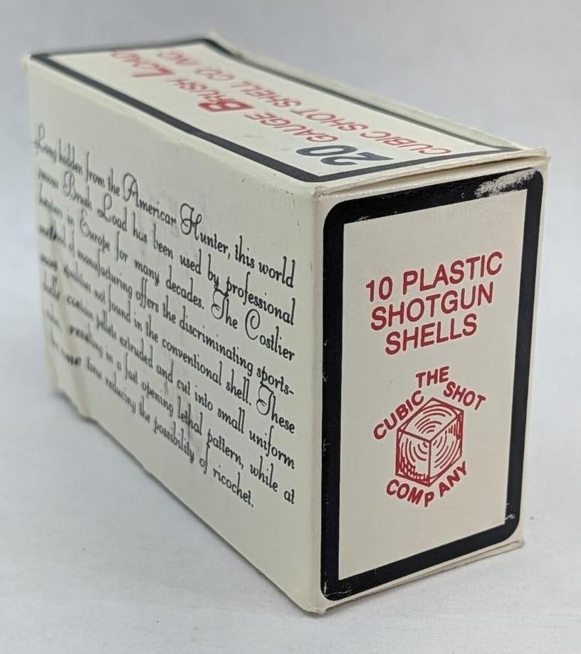 Box of (10) Cubic Shotshell Co. 20 Ga. Shotgun Shells - 6