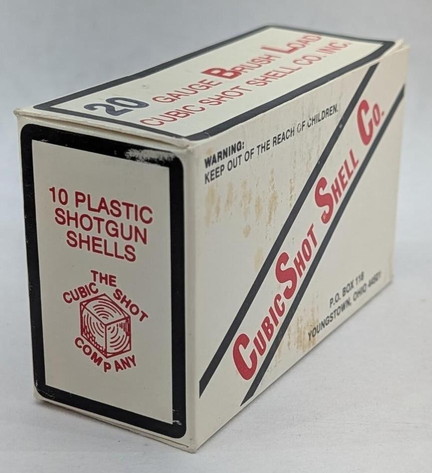 Box of (10) Cubic Shotshell Co. 20 Ga. Shotgun Shells - 7
