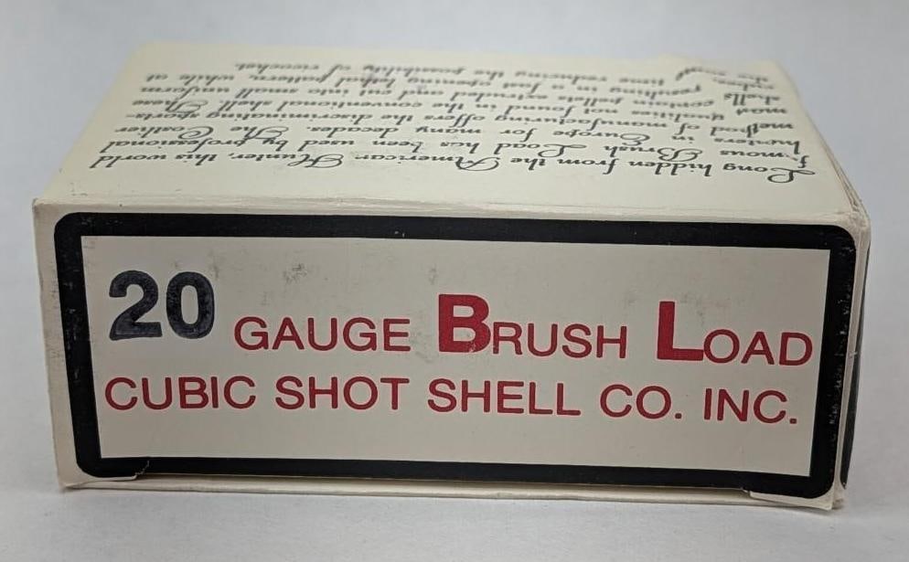 Box of (10) Cubic Shotshell Co. 20 Ga. Shotgun Shells - 9