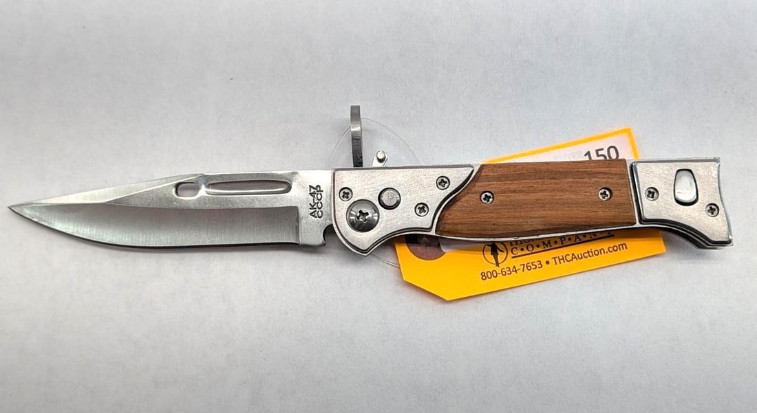 AK-47 Auto Folding Knife: 8.75" overall length