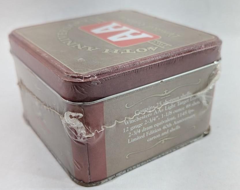Tin Box of Winchester 40th Anniversary AA 12 Ga. Shotgun Shells - 5