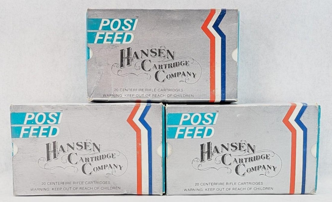 (3) Boxes of Hansen 7mm Remington Magnum Cartridges: (3) Boxes of Hansen 7mm Remington Magnum Cartridges