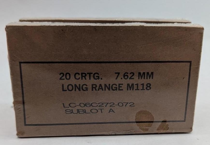 (2) Boxes of Lake City M118 7.62 NATO Cartridges - 3