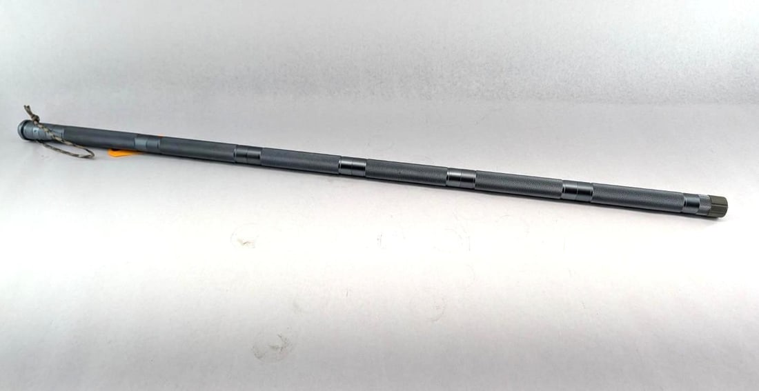 Aluminum Hiking Stick: comes apart in sections to reveal various tools and compartments, 42.75" in length