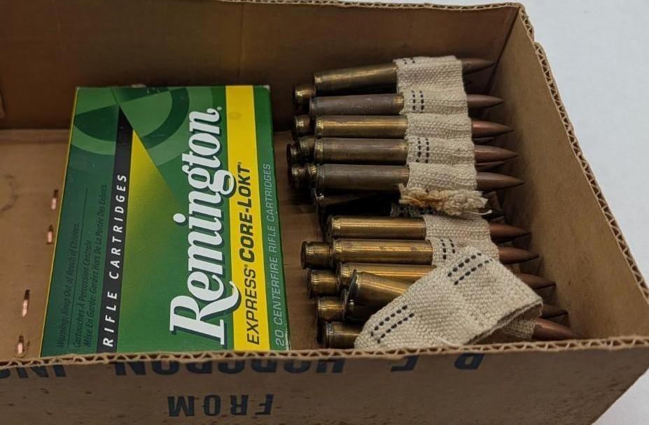 (51) .30-06 Cartridges: Box of Remington & (31) military