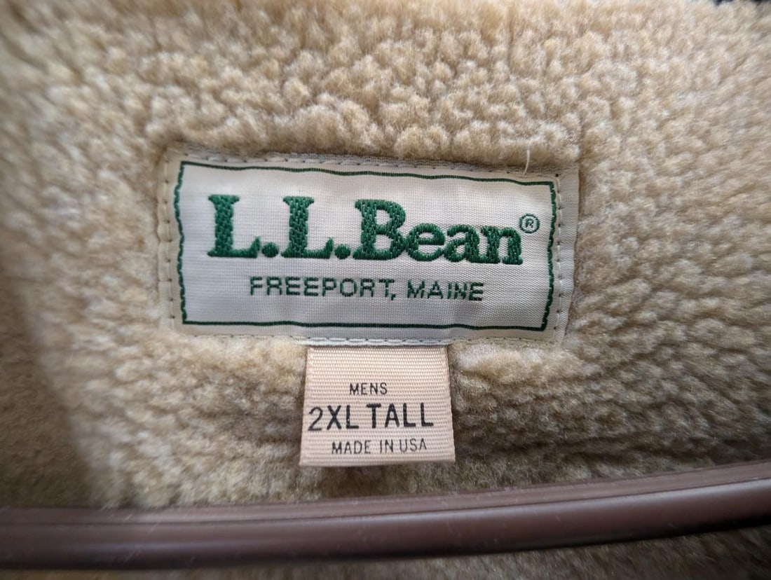 L.L Bean Fleece Lined Wool Vest - 3