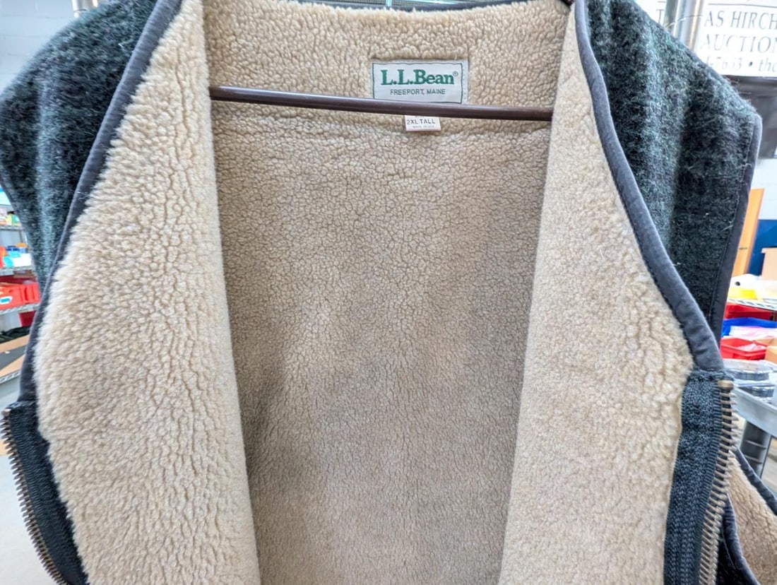 L.L Bean Fleece Lined Wool Vest - 5