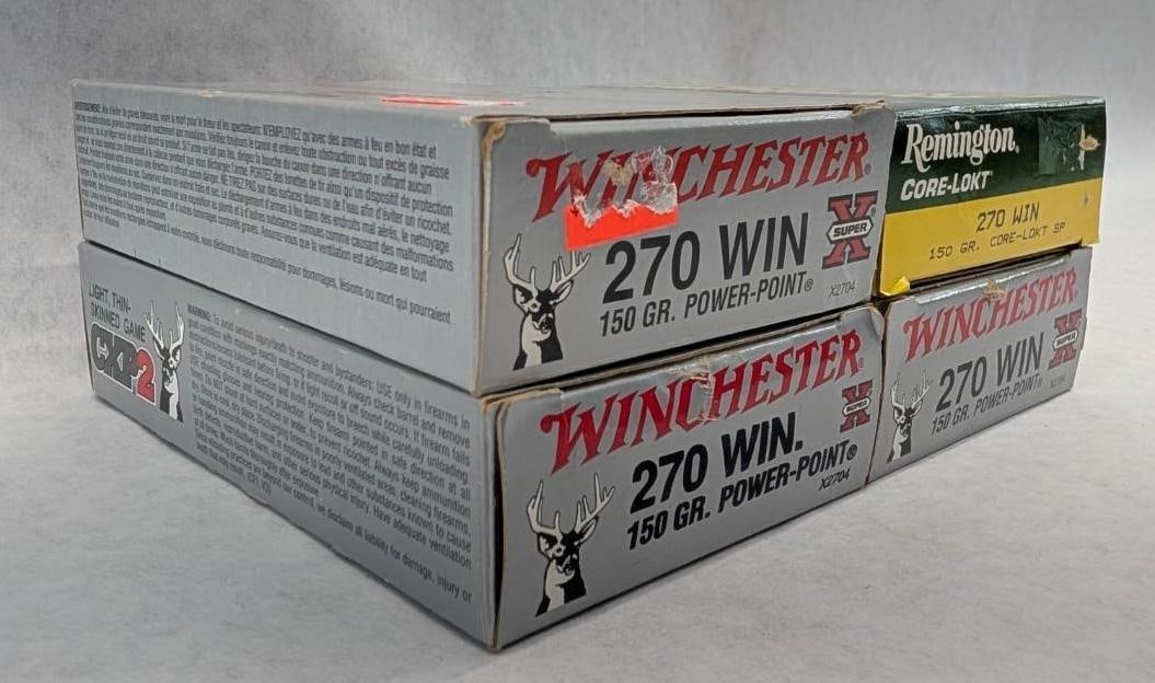 (79) .270 Winchester Cartridges - 3