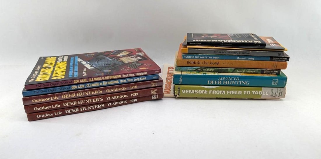 (15+/-) Hunting & Gun Care Books: (15+/-) Hunting & Gun Care Books