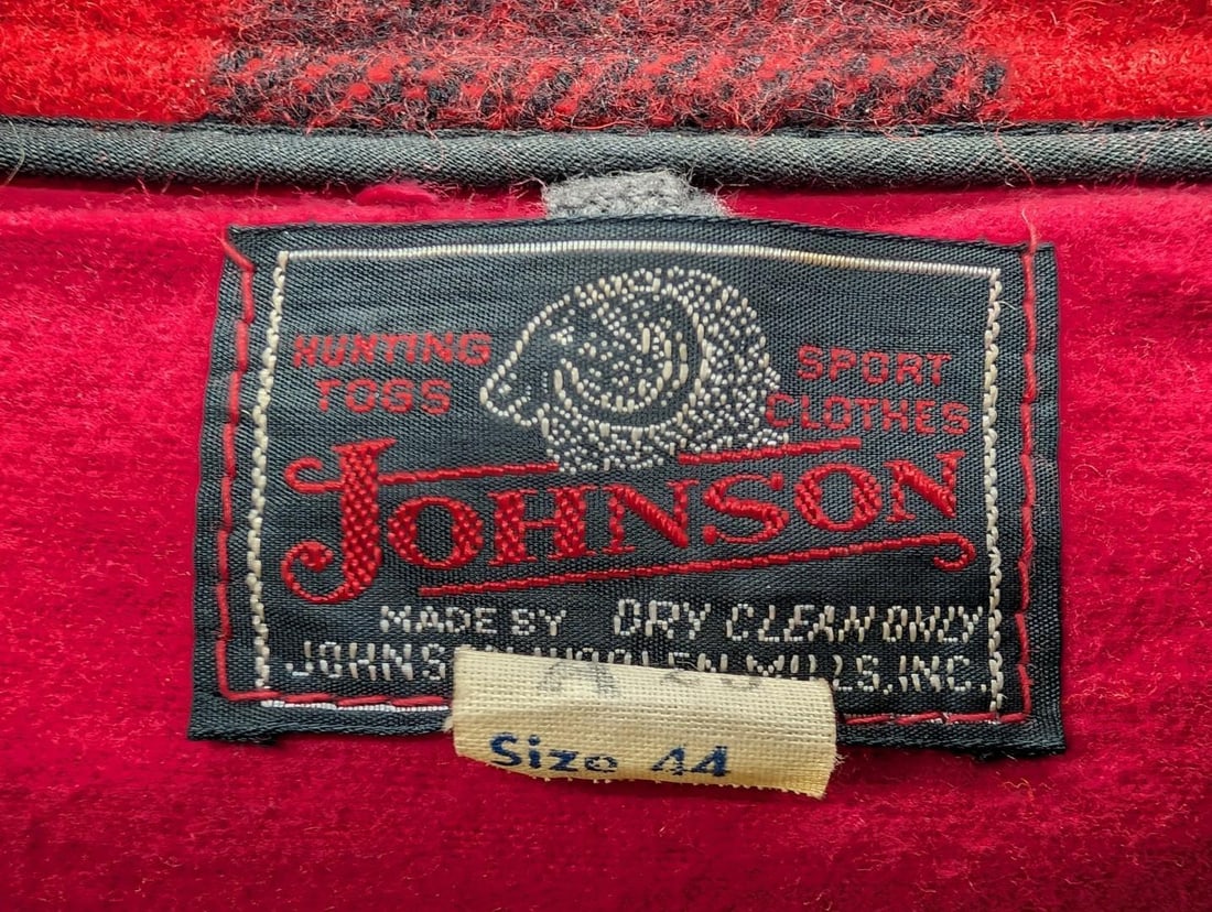 Vintage Johnson Woolen Mills Red Plaid Hunting Jacket - 8