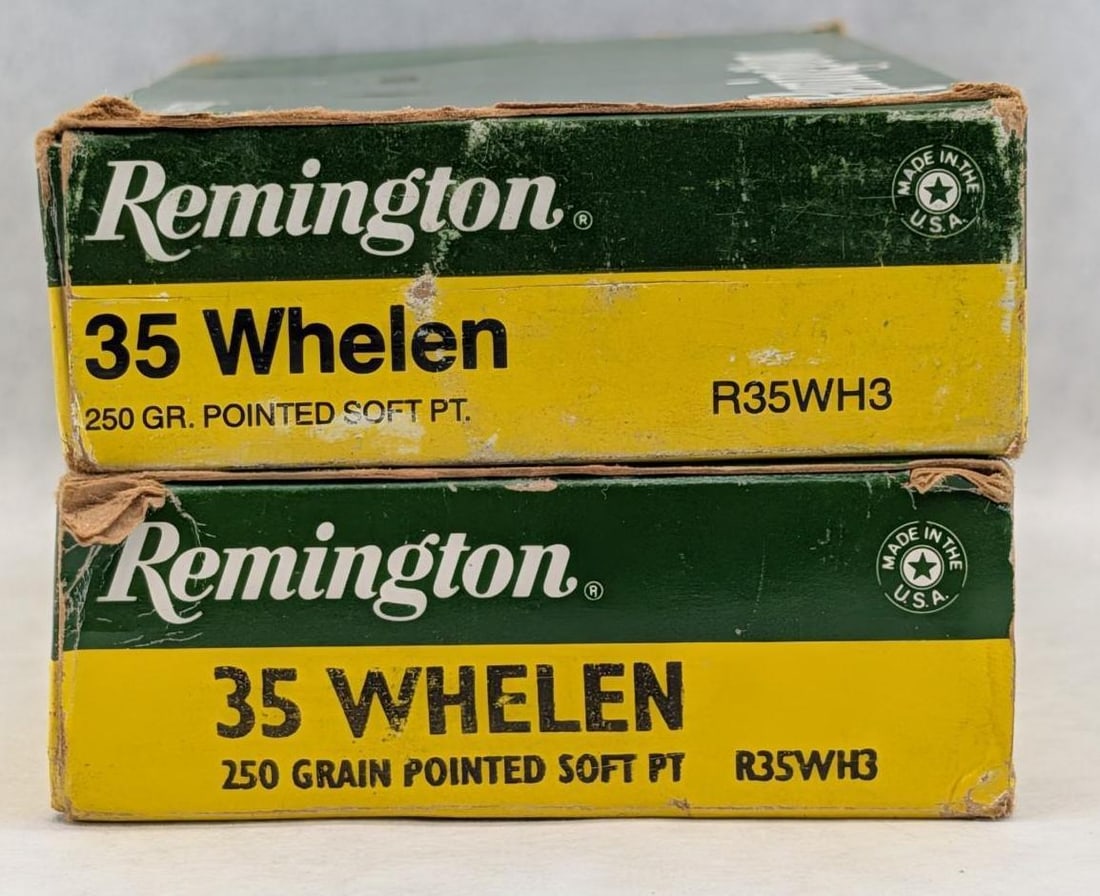(2) Boxes of Remington .35 Whelen Cartridges: (2) Boxes of Remington .35 Whelen Cartridges