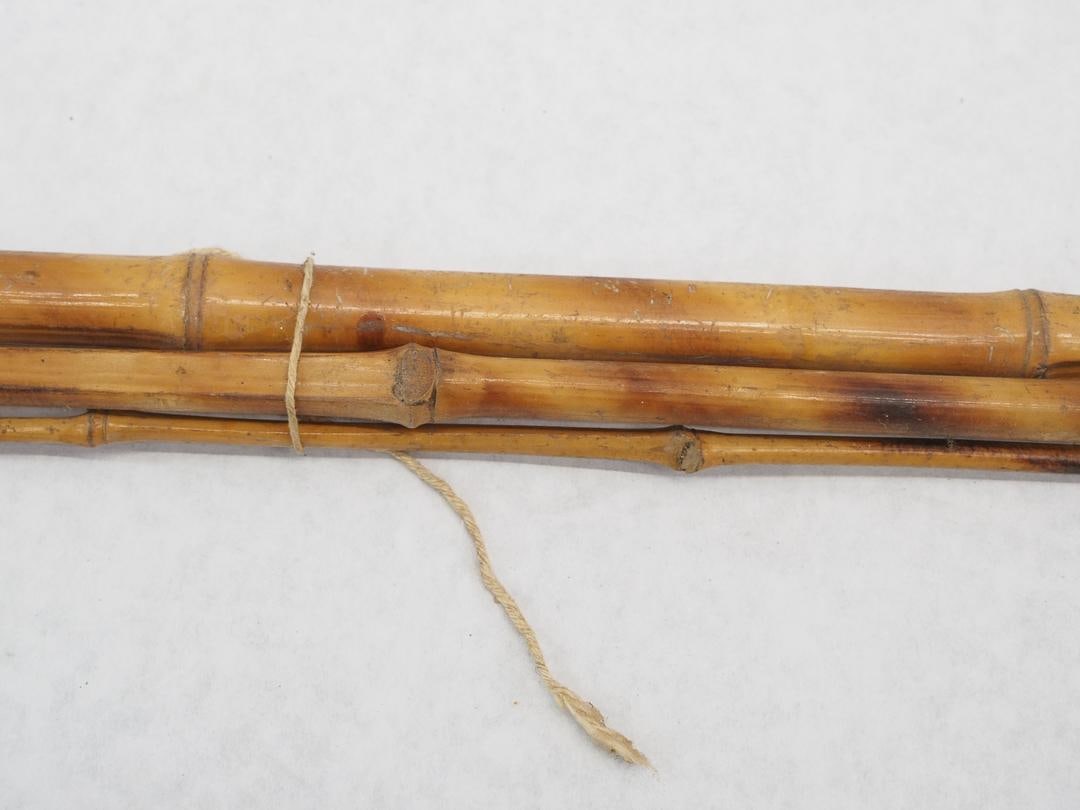 Bamboo Fish Pole & Set of Bamboo Ski Poles - 5