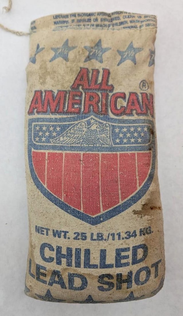 25 Pound Bag of All American 7 1/2 Lead Shot: unopened