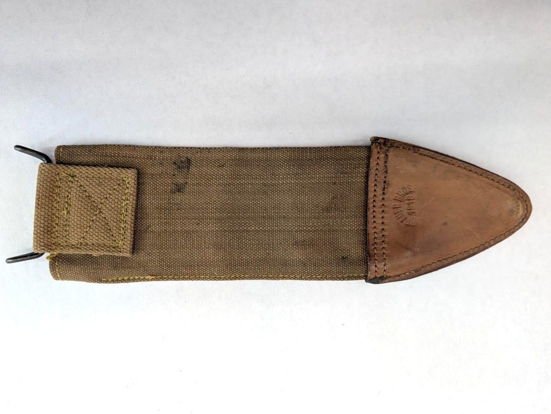 WWI U.S. 1917 Bolo Knife Canvas Scabbard - 2