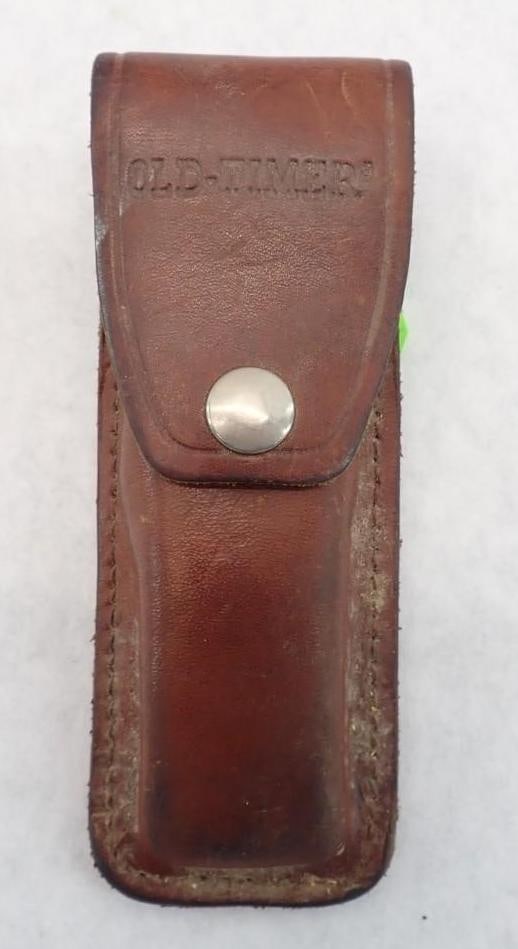 Schrade Old Timer 1250TFolding Knife & Sheath: 4" blade