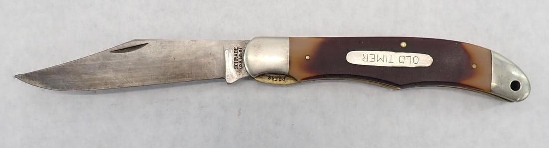 Schrade Old Timer 1250T Folding Knife & Sheath - 2