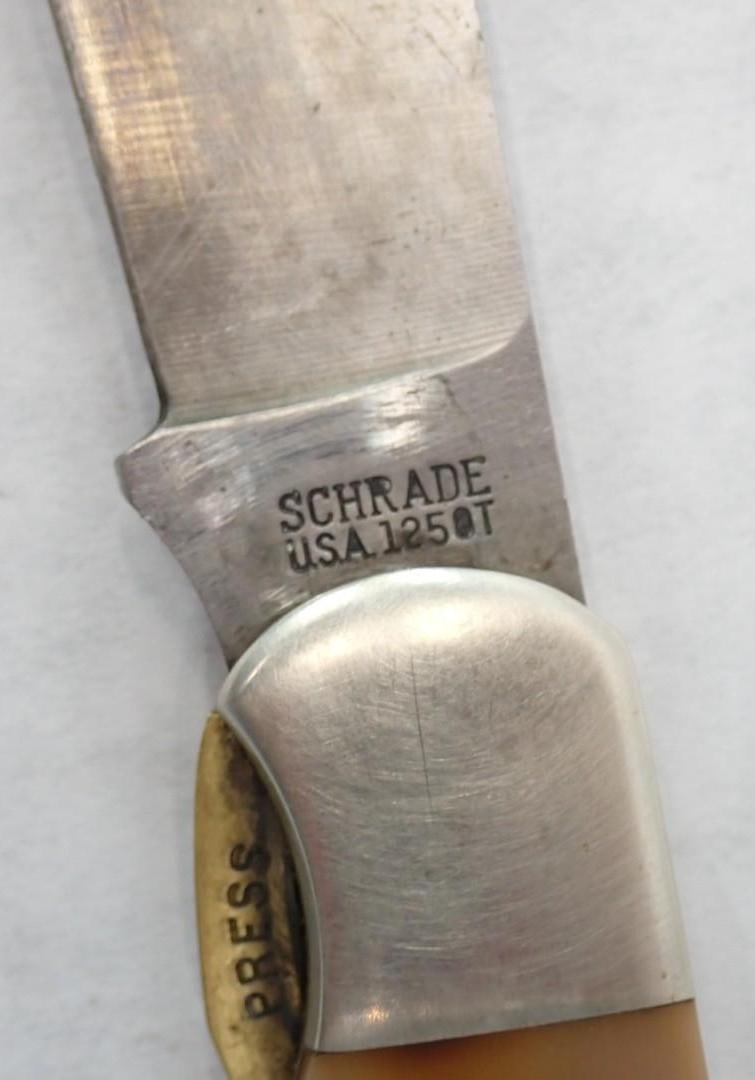 Schrade Old Timer 1250T Folding Knife & Sheath - 4