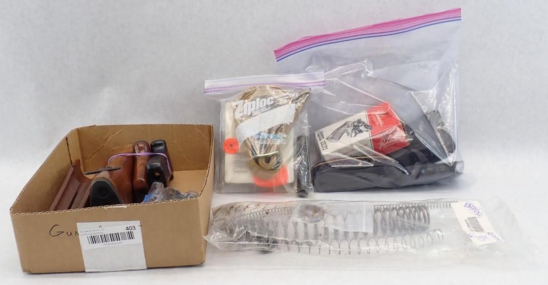 Gun Smith Lot: incl. Browning A5 parts, AK parts, asst. grips, and more