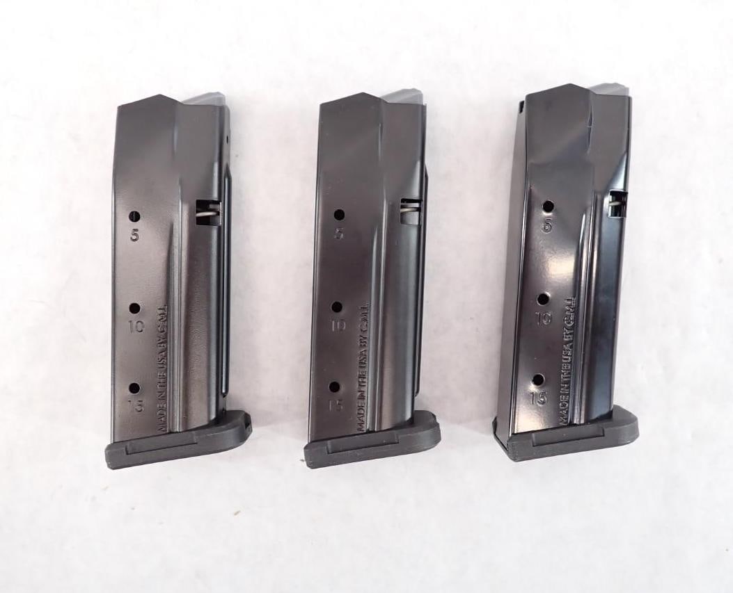 (3) 15 Round Magazines for Glock G43X or G48: *restrictions - Check your local state laws, before bidding