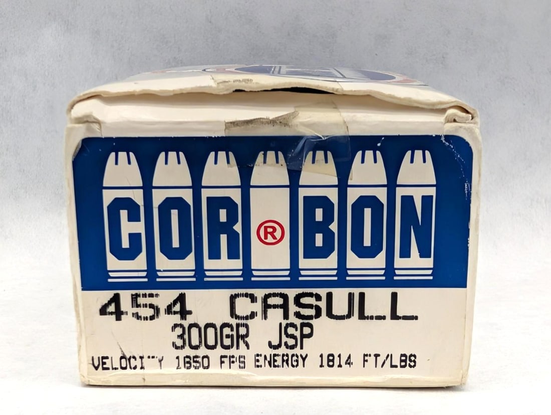 (18) Cartridges 454 Casull: incl. (2) brass casings