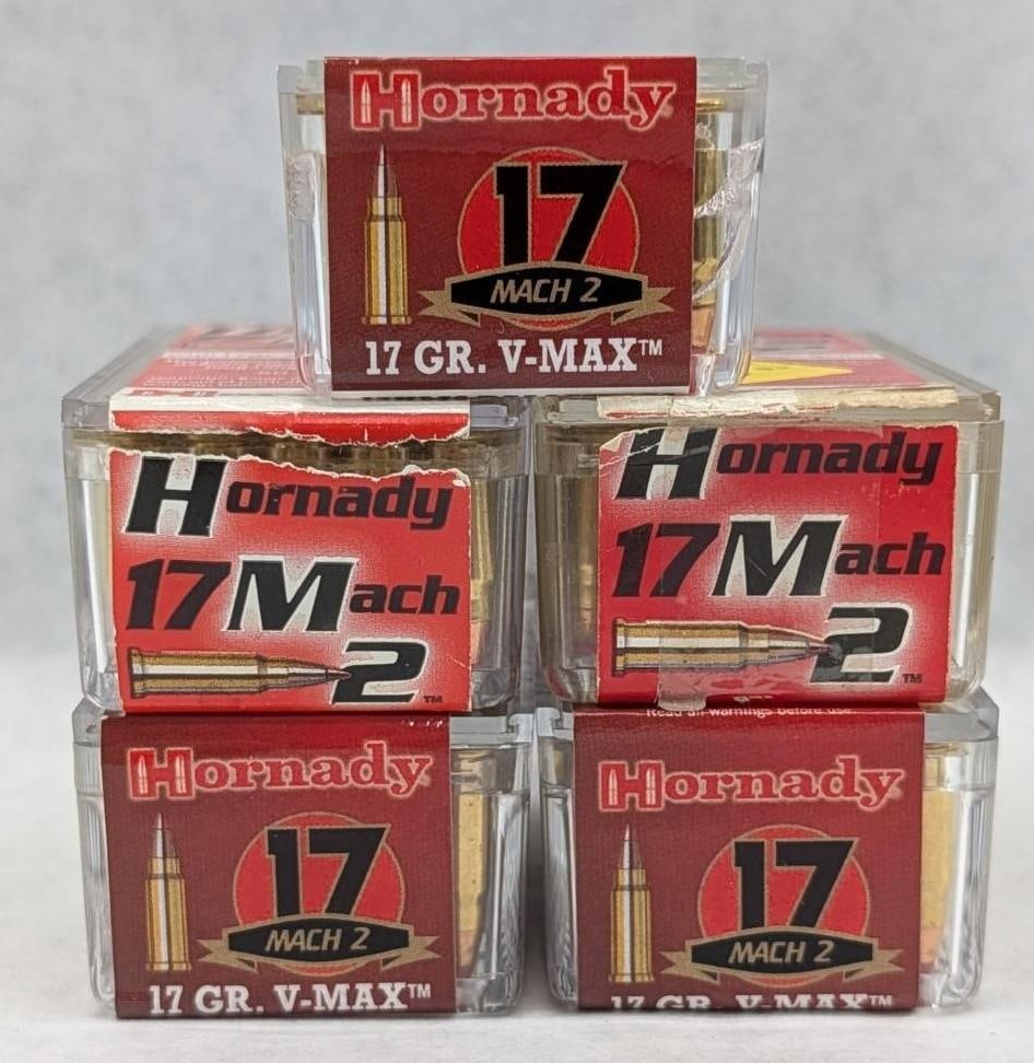 (244) Hornady .22 Mach 2 Cartridges: (244) Hornady .22 Mach 2 Cartridges