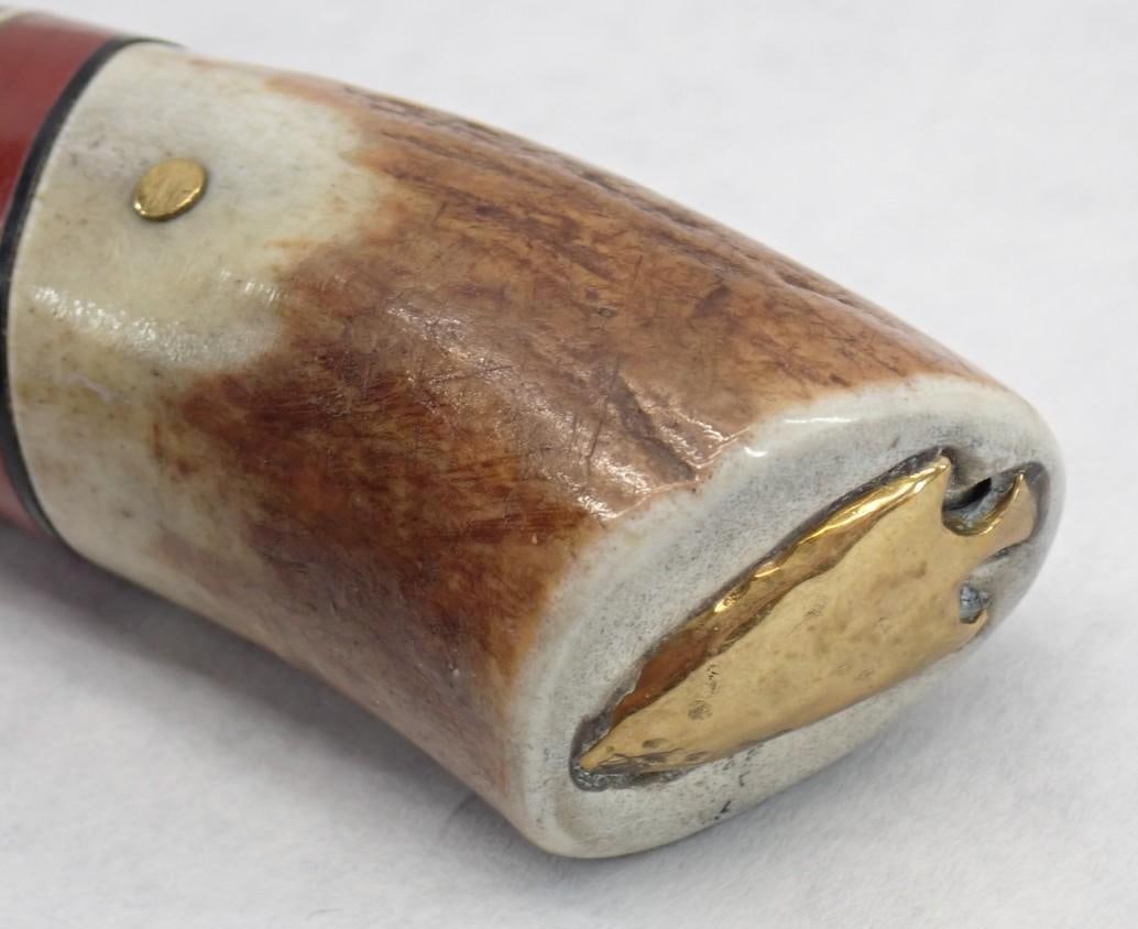 Custom Made R.L. Welling Knife & Leather Sheath - 10