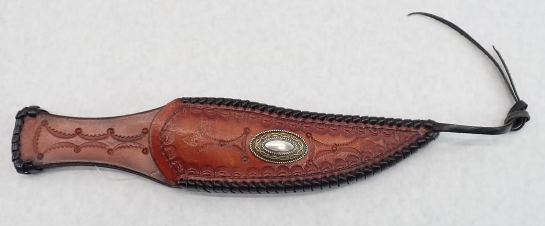 Custom Made R.L. Welling Knife & Leather Sheath - 11