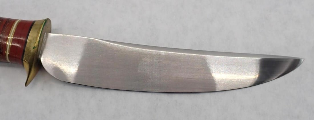 Custom Made R.L. Welling Knife & Leather Sheath - 3