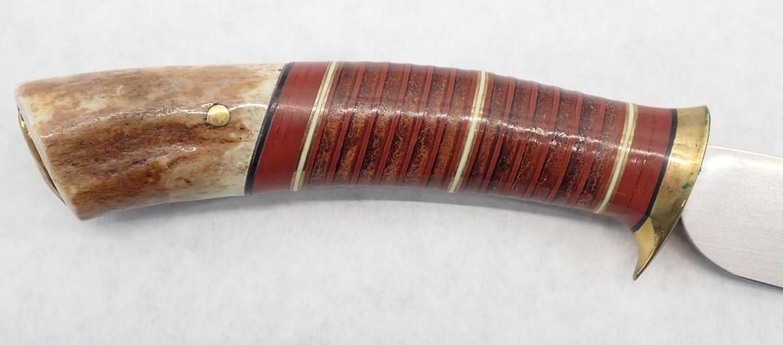 Custom Made R.L. Welling Knife & Leather Sheath - 4