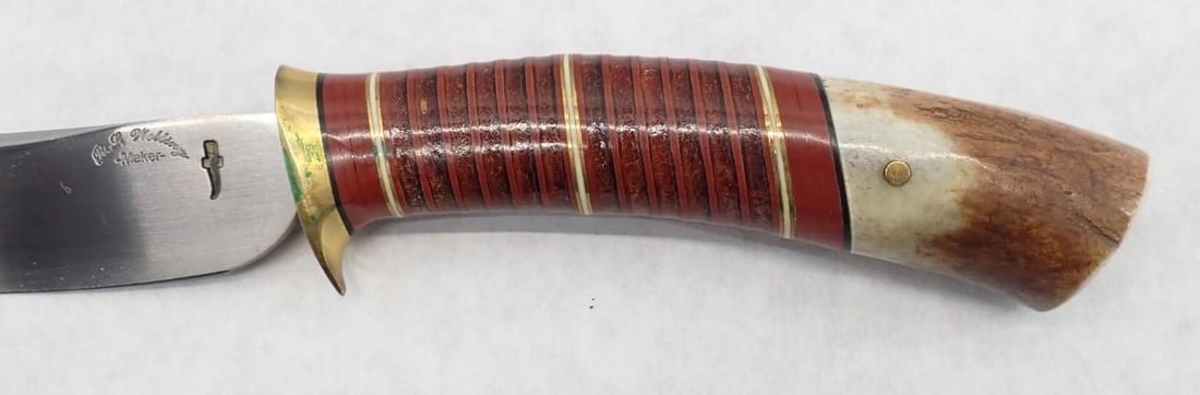 Custom Made R.L. Welling Knife & Leather Sheath - 6