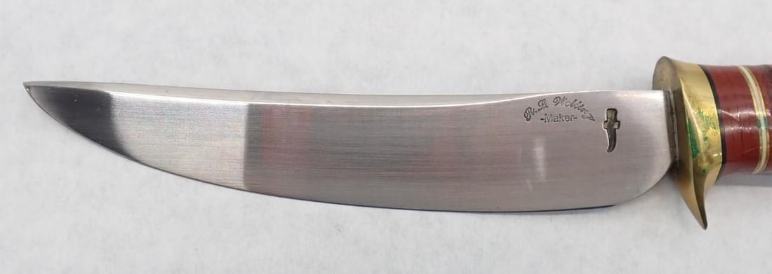 Custom Made R.L. Welling Knife & Leather Sheath - 7