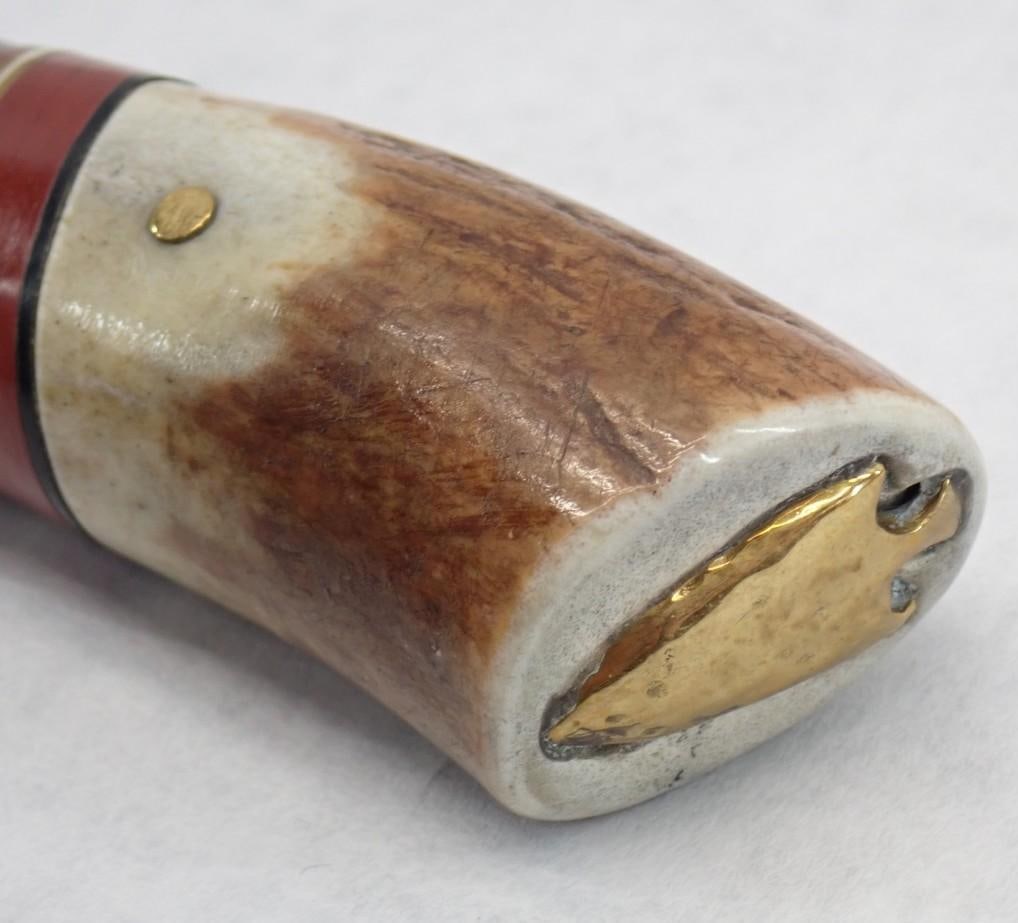Custom Made R.L. Welling Knife & Leather Sheath - 9