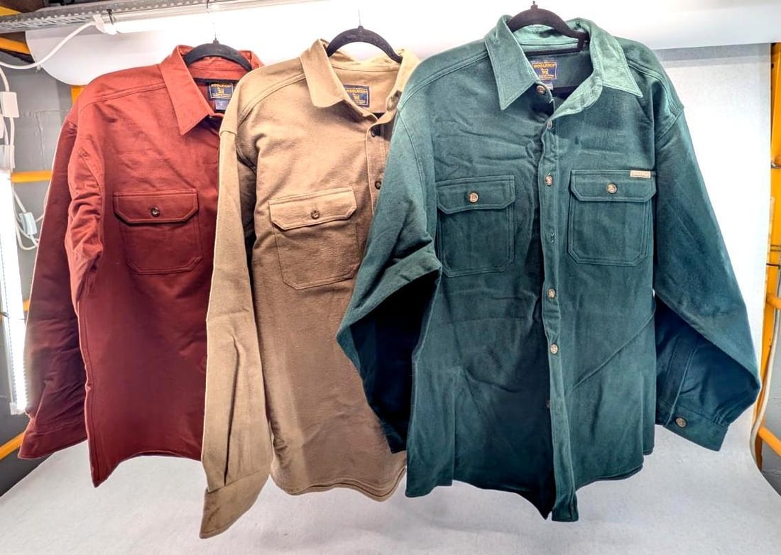 (3) Woolrich Flannel Shirts: size XL