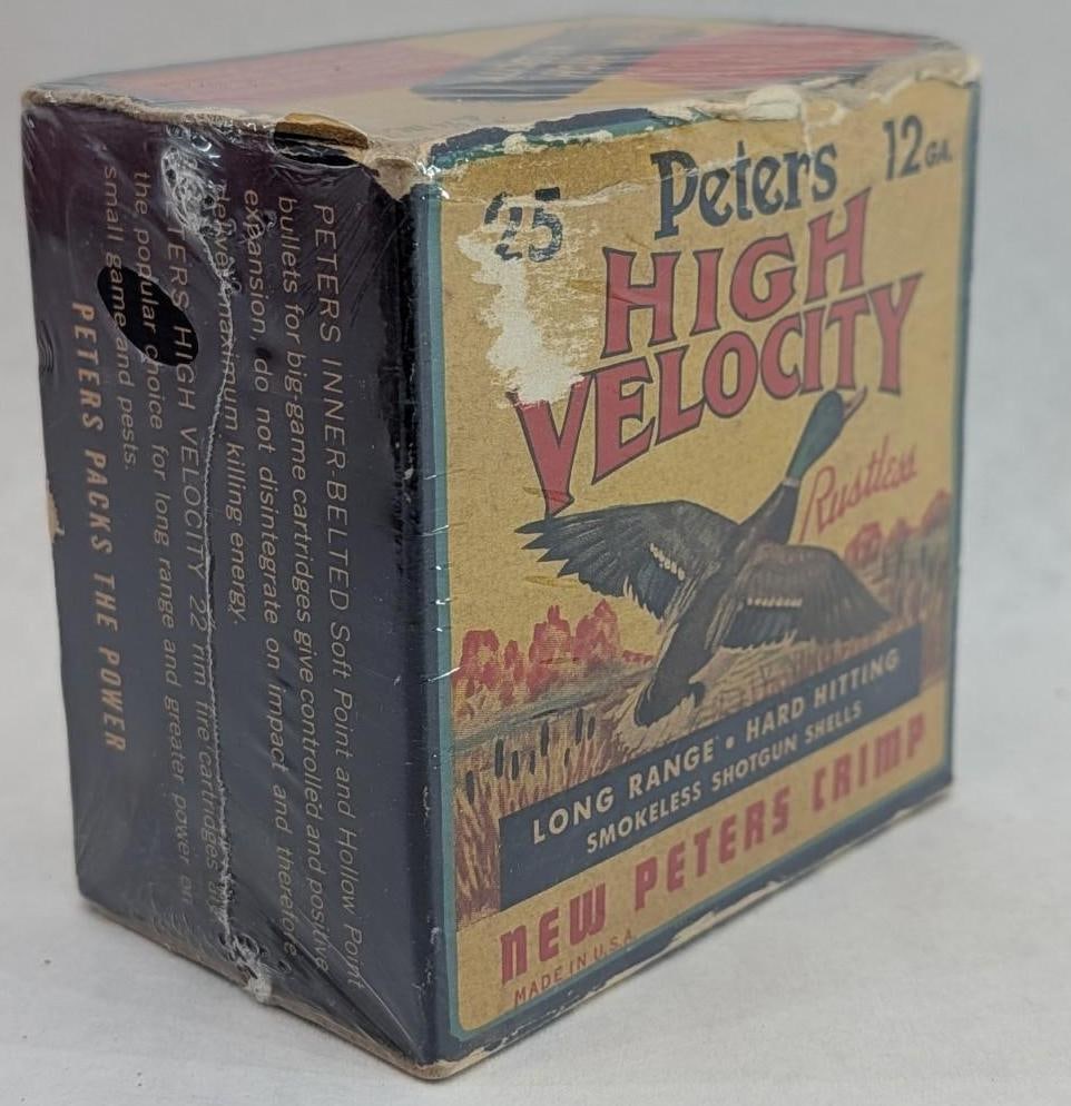 (14) Peters High Velocity 12 Ga. Shotgun Shells in Vintage Box - 6