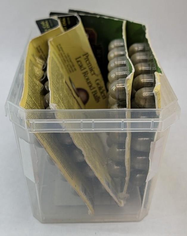 (4) Cards of Remington .54 Cal. Golden Lead Balls: (100) total