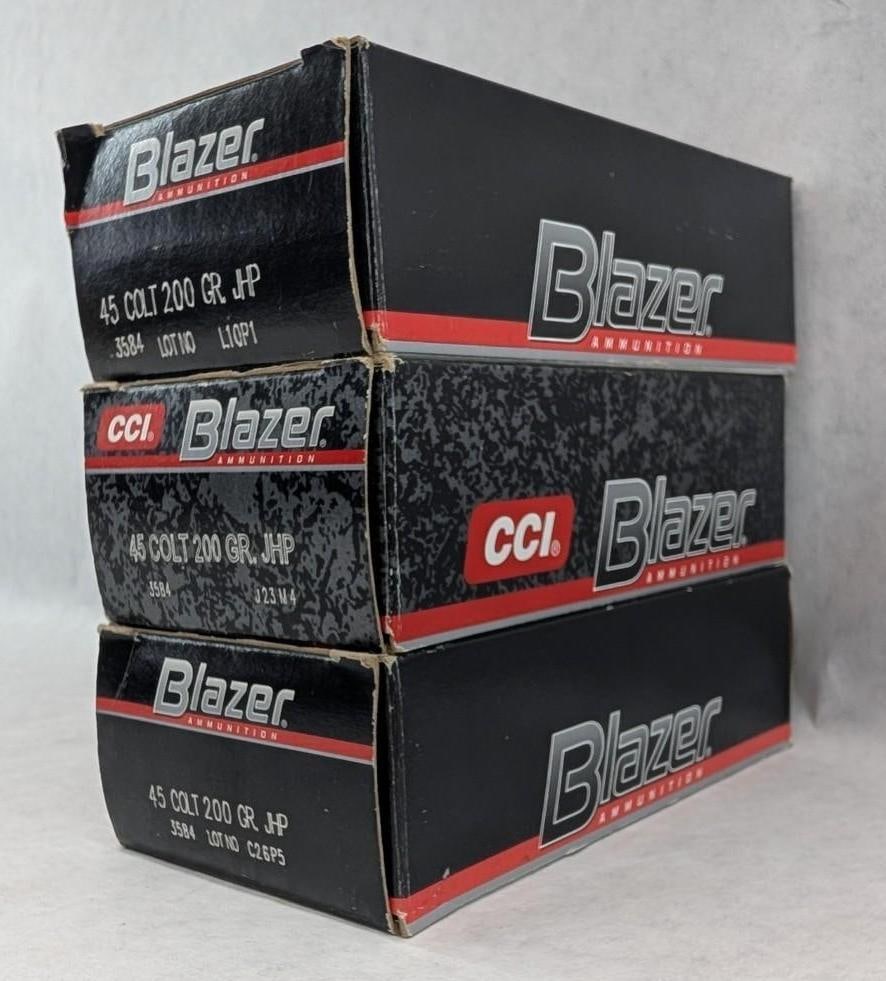 (117) CCI Blazer .45 Colt Cartridges - 5