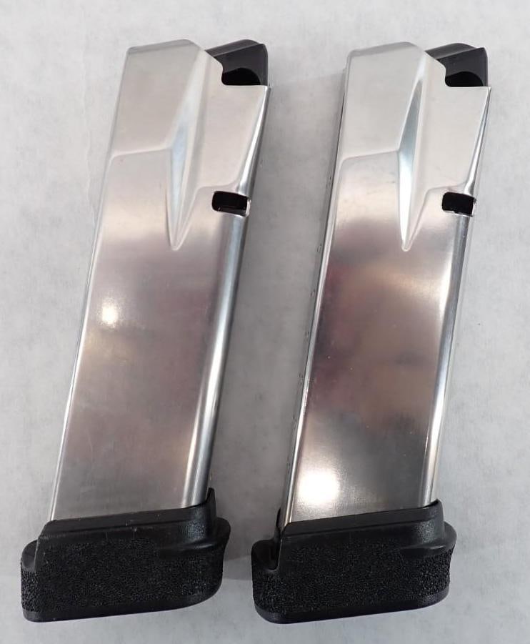 (2) Springfield Armory XD 9mm Magazines: 16 round, *restrictions - Check your local state laws, before bidding