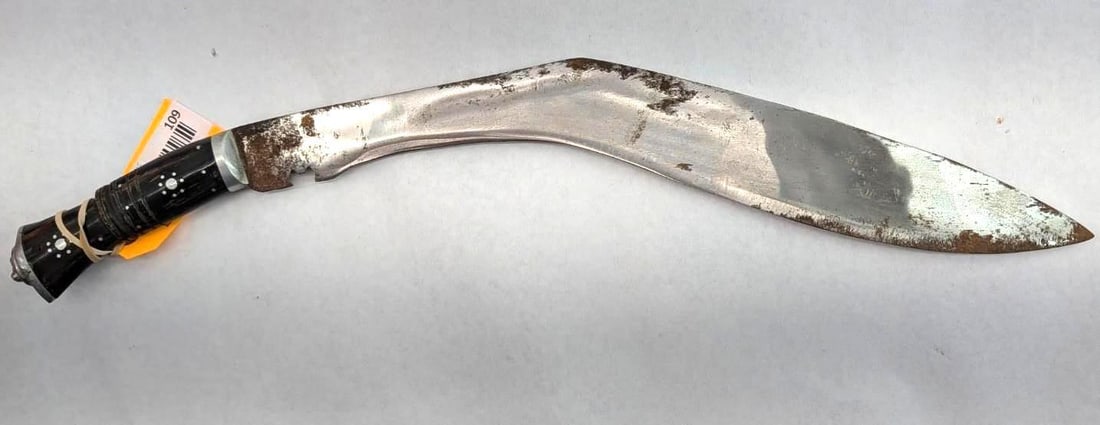 Vintage Indian Gurkha Knife with Sheath: 22.5" overall length