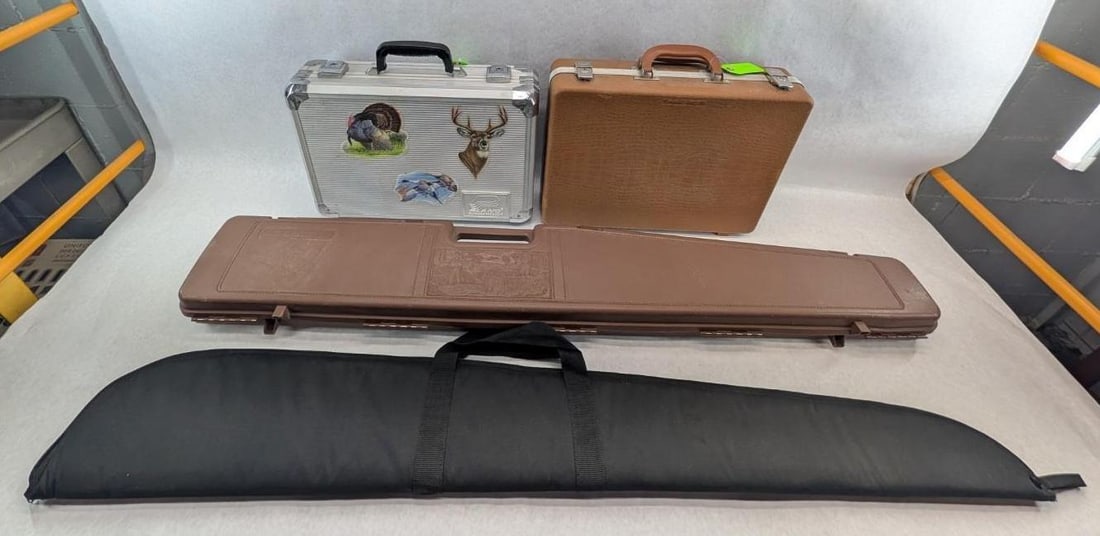 (4) Gun Cases: (2) hard handgun; (1) hard long gun; (1) soft long gun