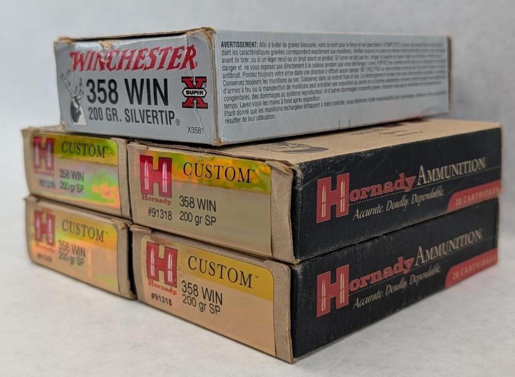 (90) .358 Winchester Cartridges - 3