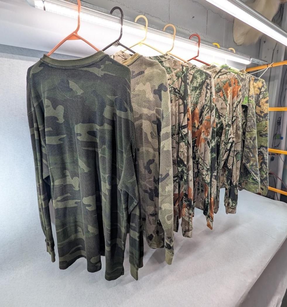 (7) Camouflage Hunting Shirts & Base Layers - 2