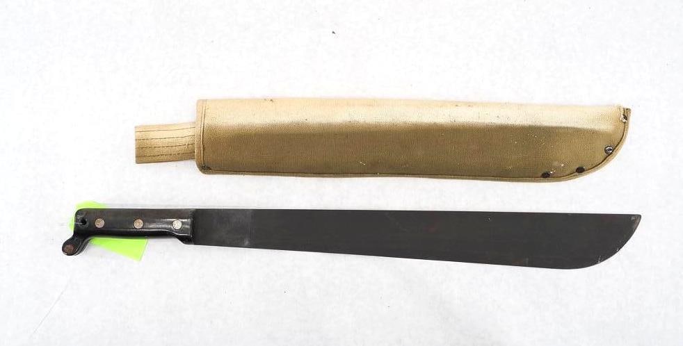 Machete & Canvas Sheath: Machete & Canvas Sheath
