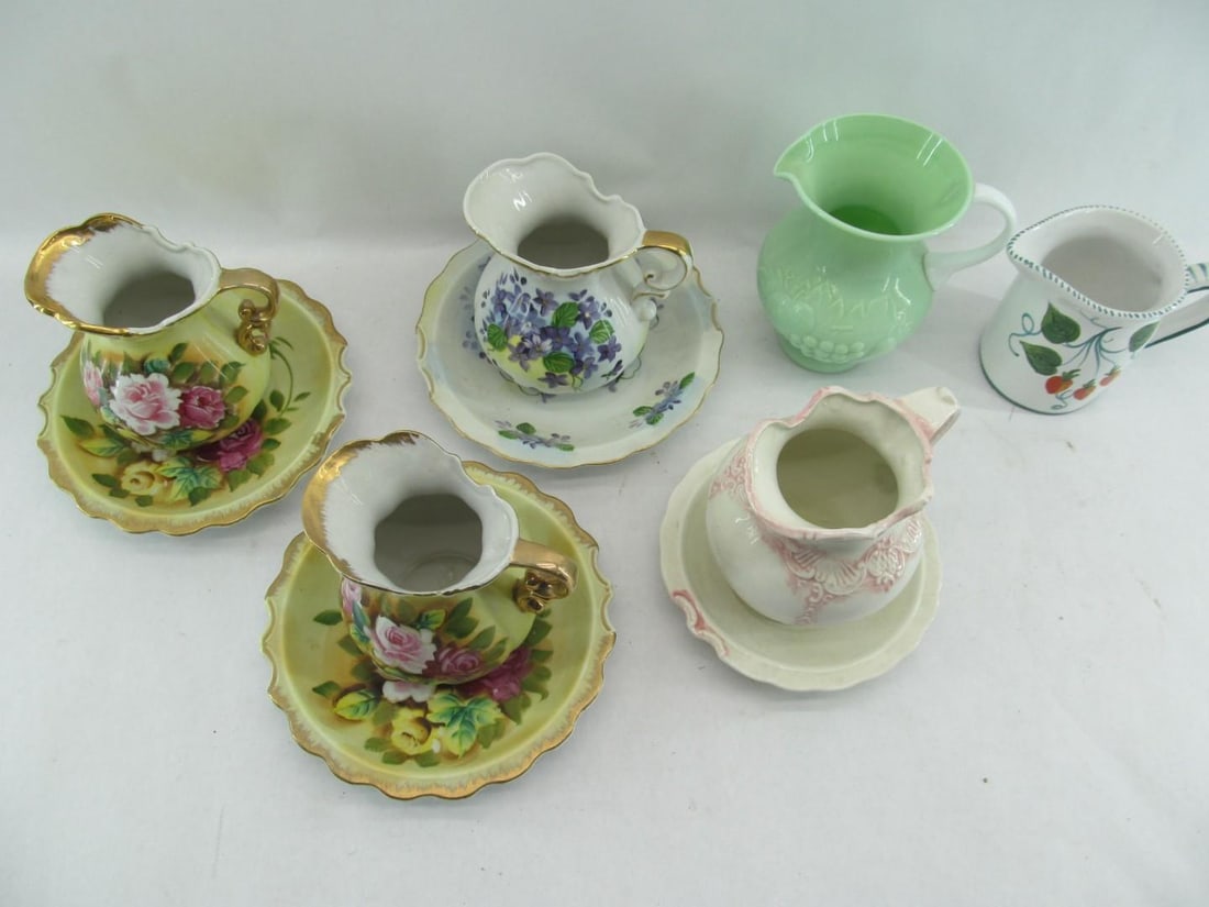 Vintage Pitchers & Under Plates - 2