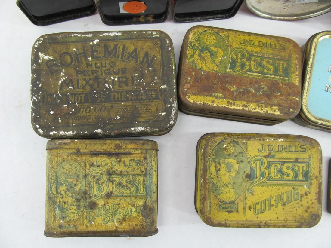 (13) Antique Tobacco & Advertising Tins - 3