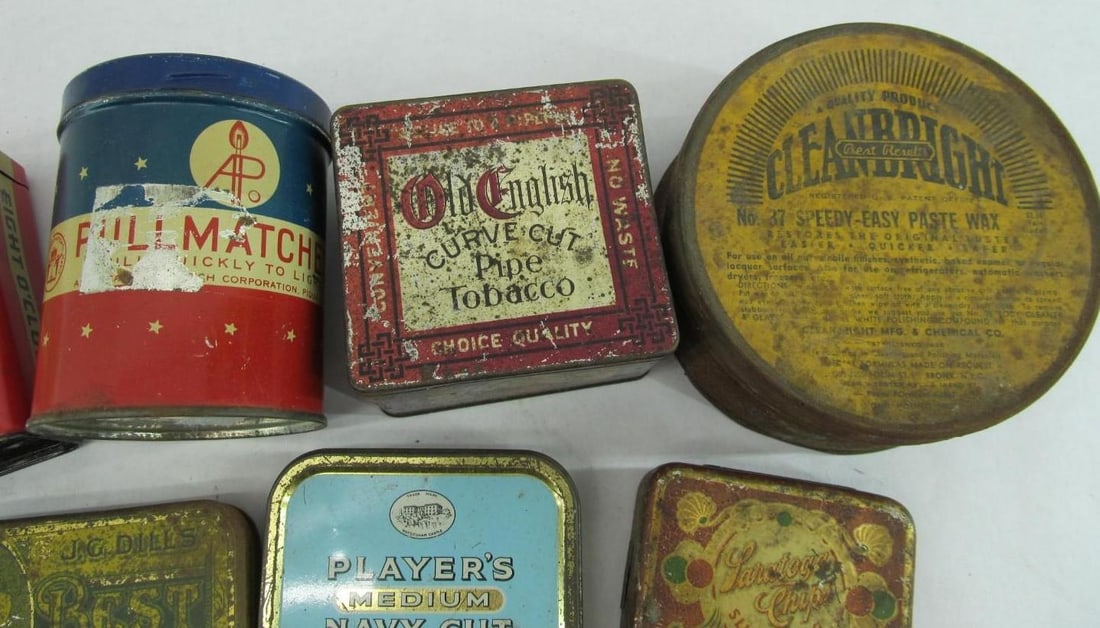 (13) Antique Tobacco & Advertising Tins - 5