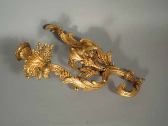 Fine Estate Continental Bronze Sconce: Beautiful French old bronze candle sconce. good condition. measures 14 ".