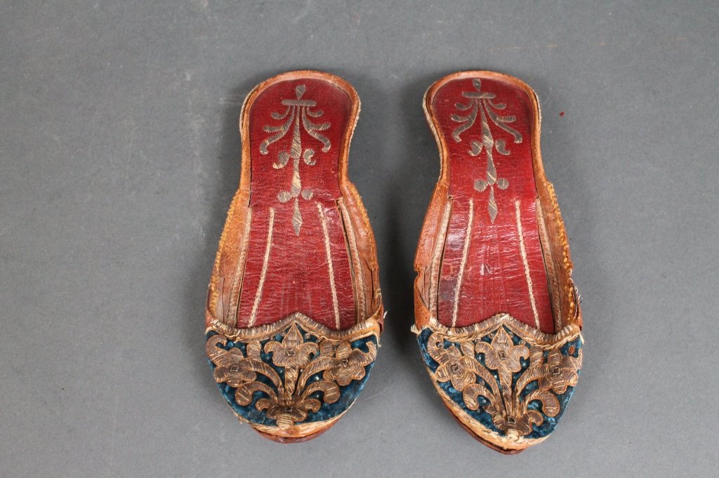 Antique Chinese Leather Shoes: Antique Chinese Leather Shoes.