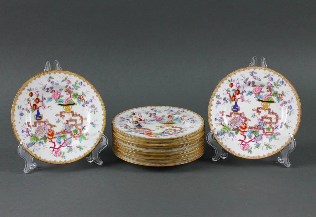 Twelve Antique Minton Side Dishes: Twelve Antique Minton Side Dishes