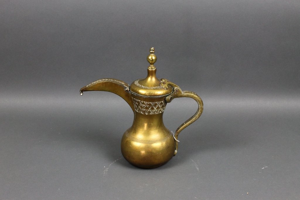 Antique Persian Brass Teapot: Antique Persian Brass Teapot
