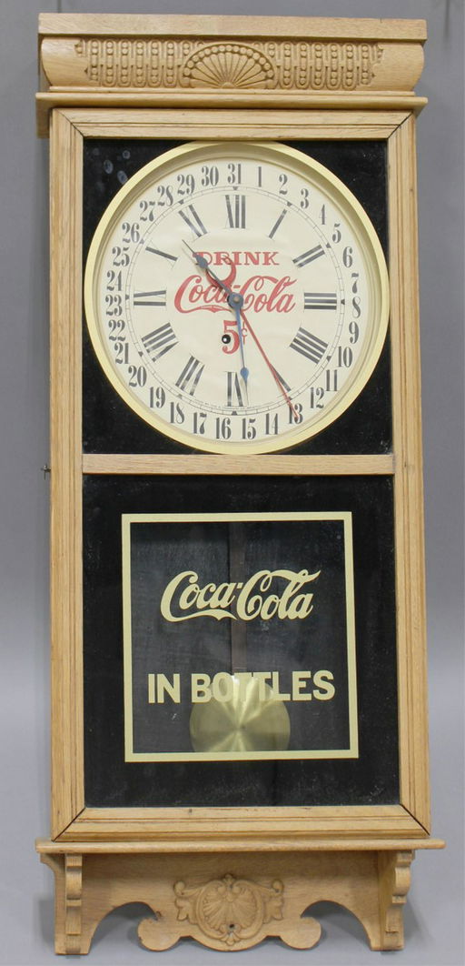 Coca Cola Regulator Wall Clock Aug 26 2019 Hall S